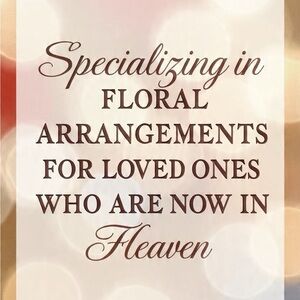 Elegant Faux Floral Memorial Accent